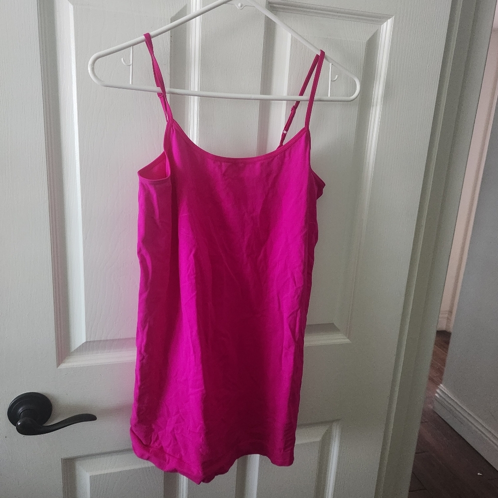 NWT Women's apt 9 Seamless Camisole XL Fushia Hot Pink